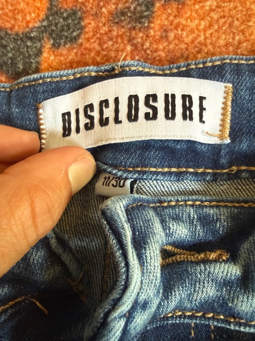 Disclosure Women's Distressed Blue Denim Jean Shorts - Picture 2 of 11